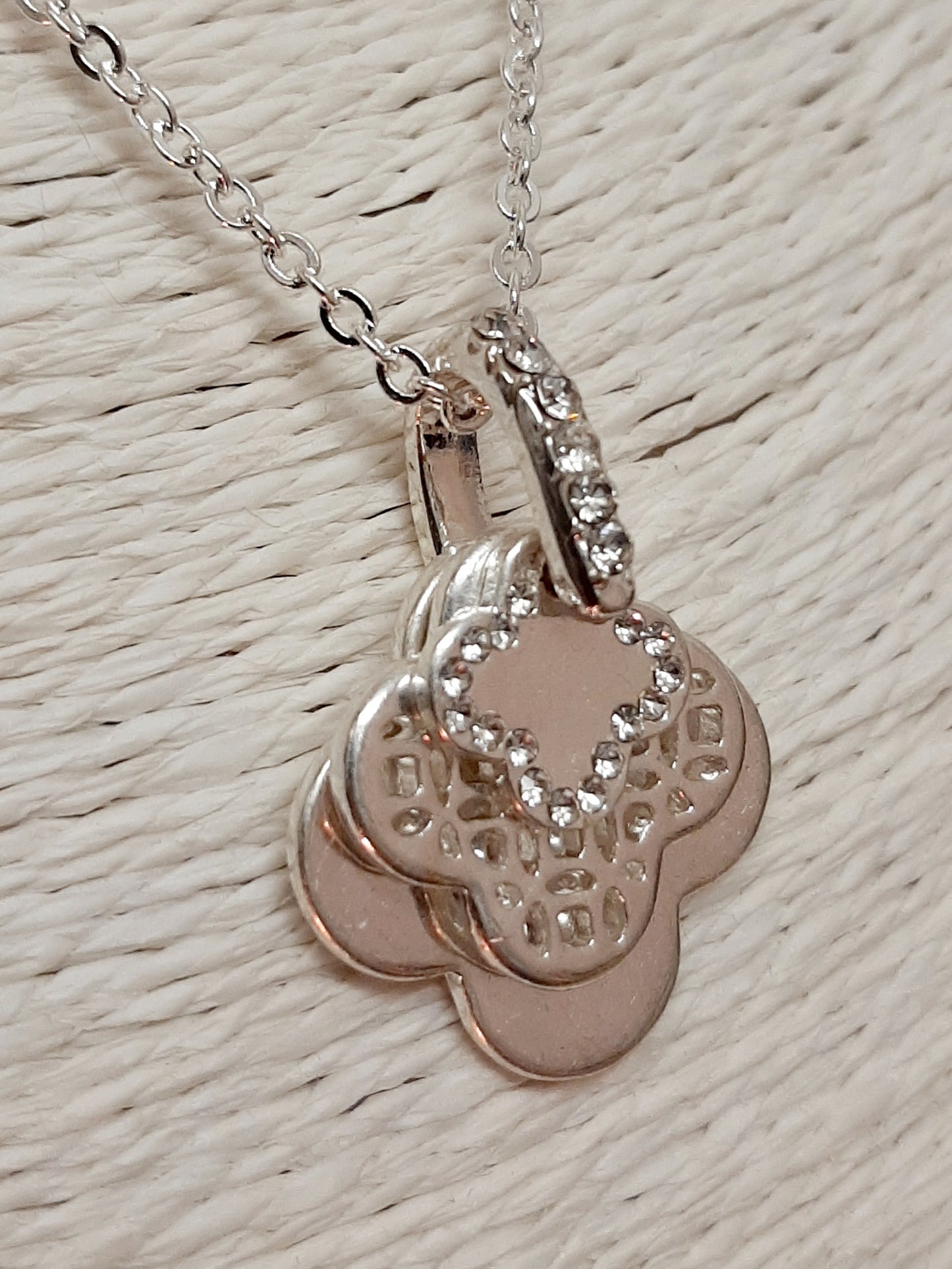 4 Leaf Clover 3 Charm Necklace