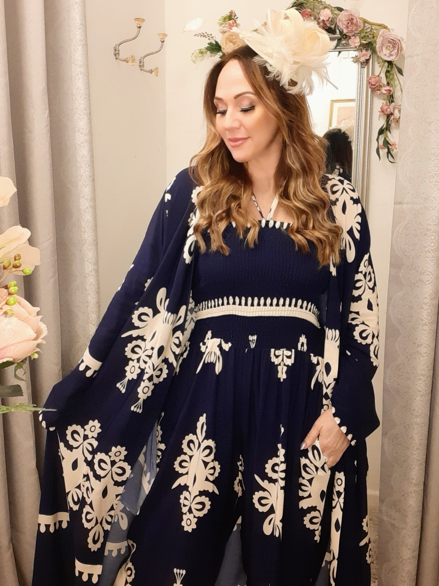 The Tequila Jumpsuit-2 Piece Co-Ord Set-Navy 8-18