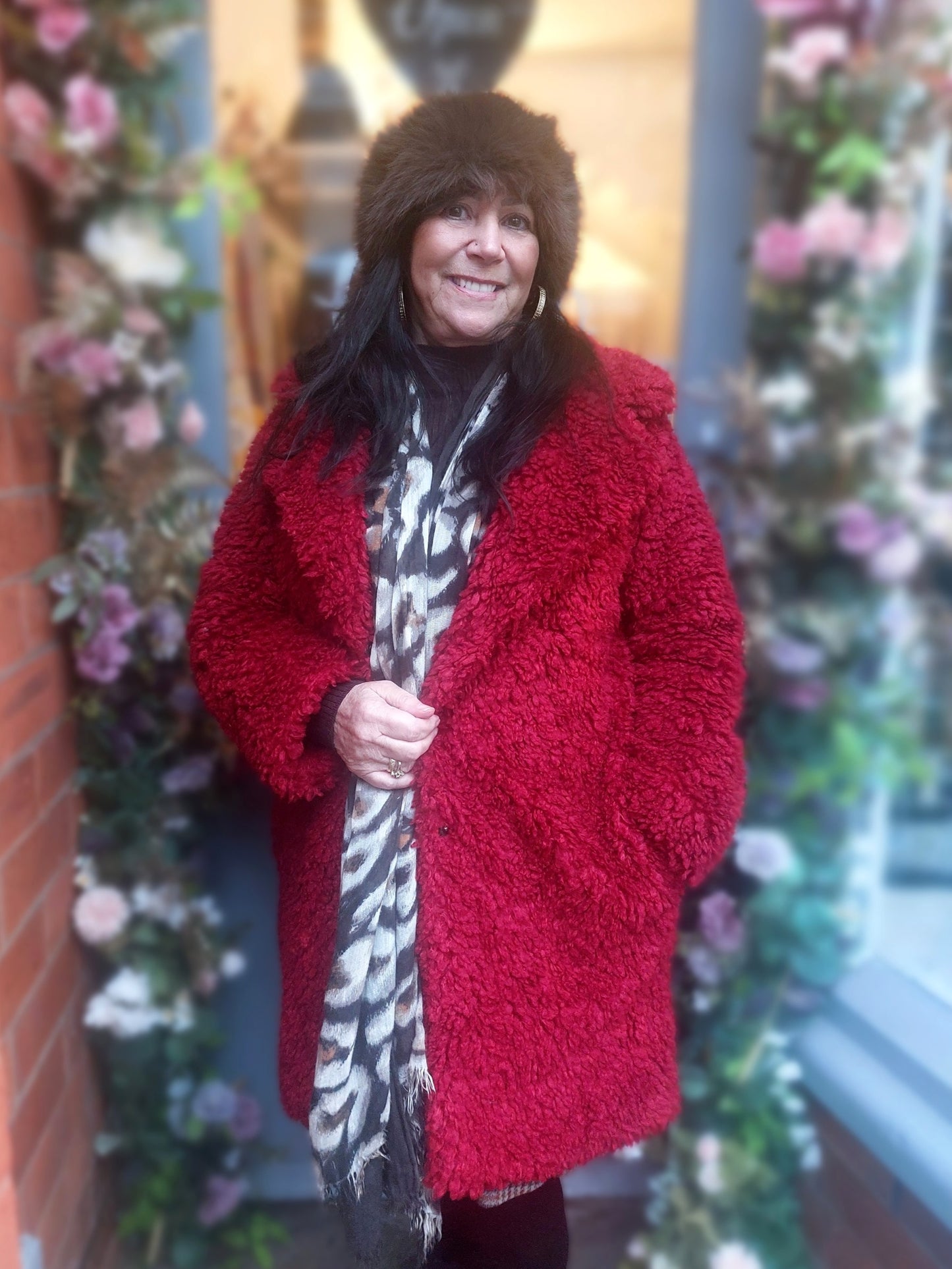 Red Teddy Bear Coat