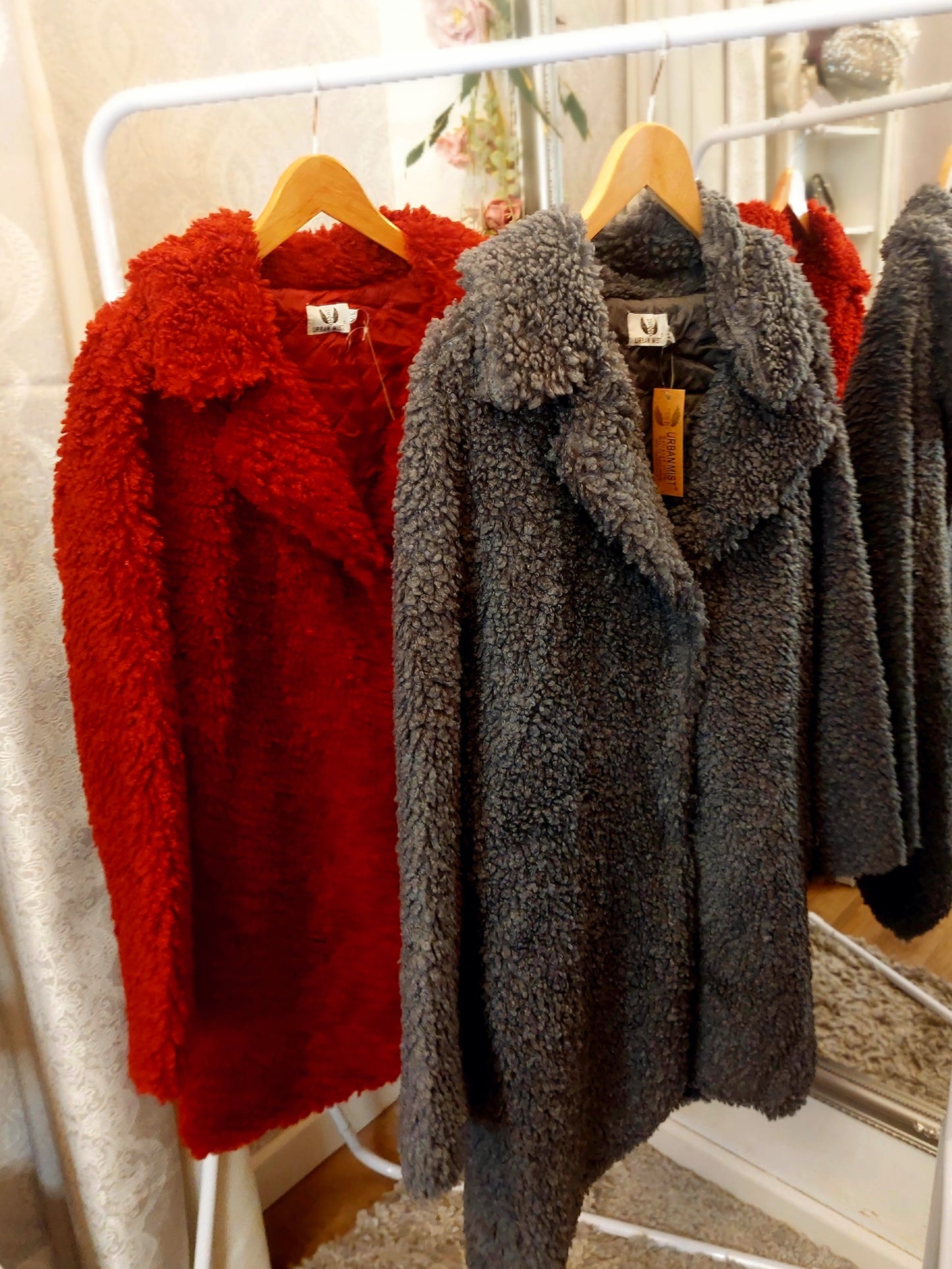 Charcoal Grey Teddy Bear Coat