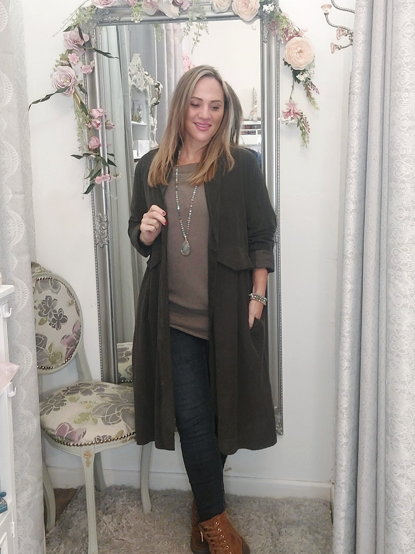 The Jackie Super Soft Baby Cord Chocolate Parachute Jacket 8-16