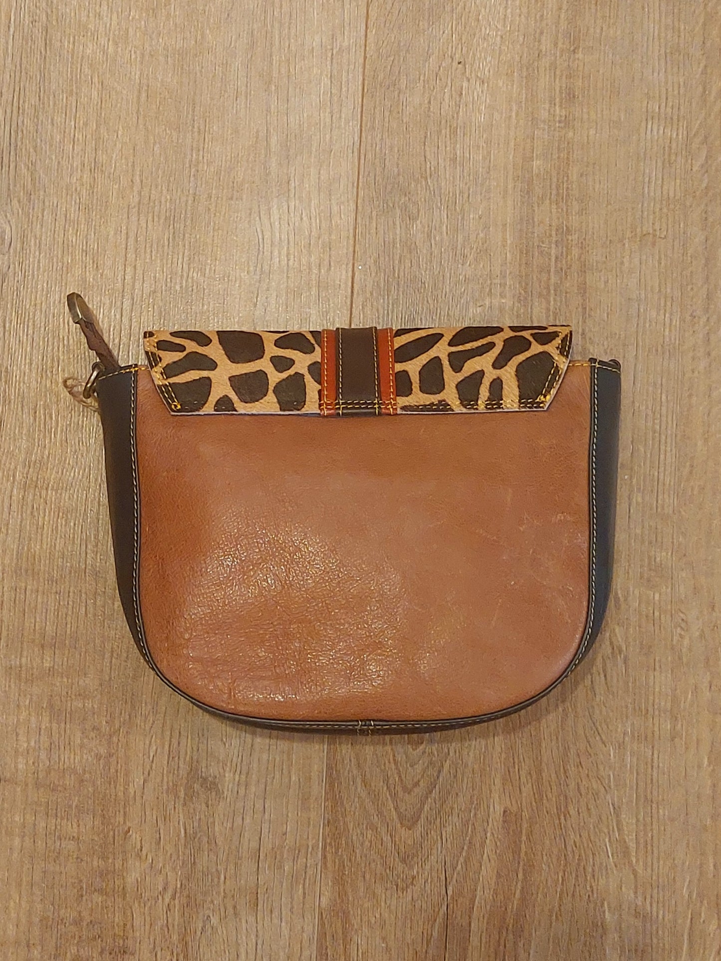 Ziana 3-Hand made Recycled leather crossbody bag