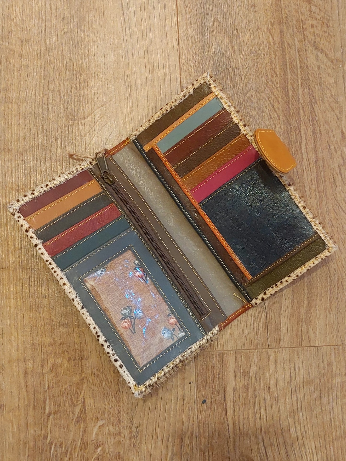 Nidhi-Hand made Recycled leather wallet