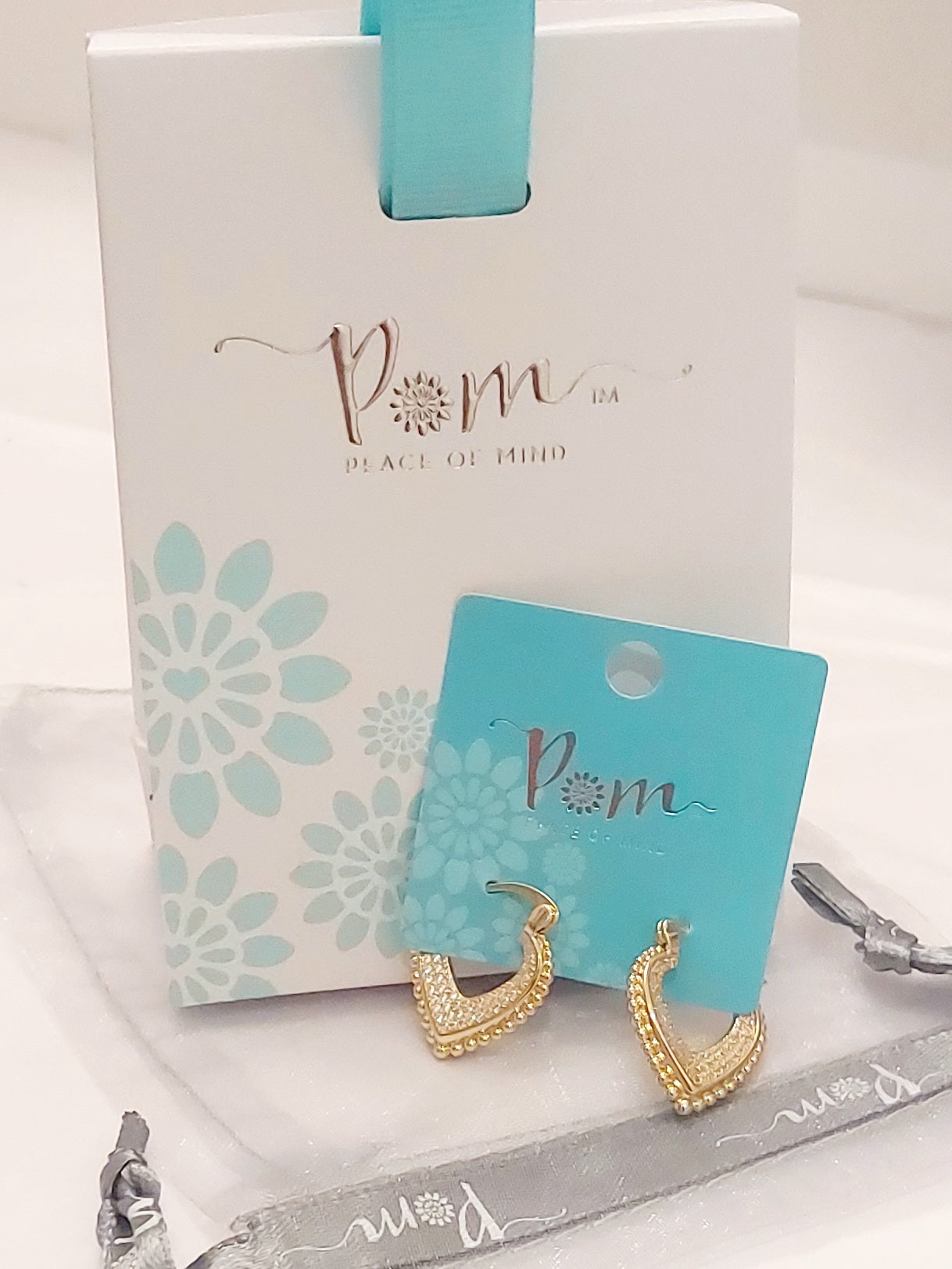 POM Peace of Mind Crystal Earrings