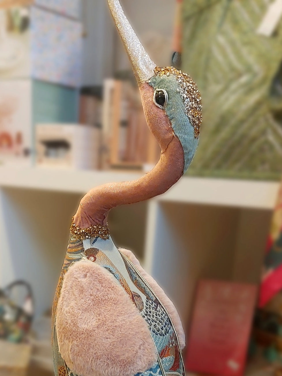Tall Tapestry Fabric Bird