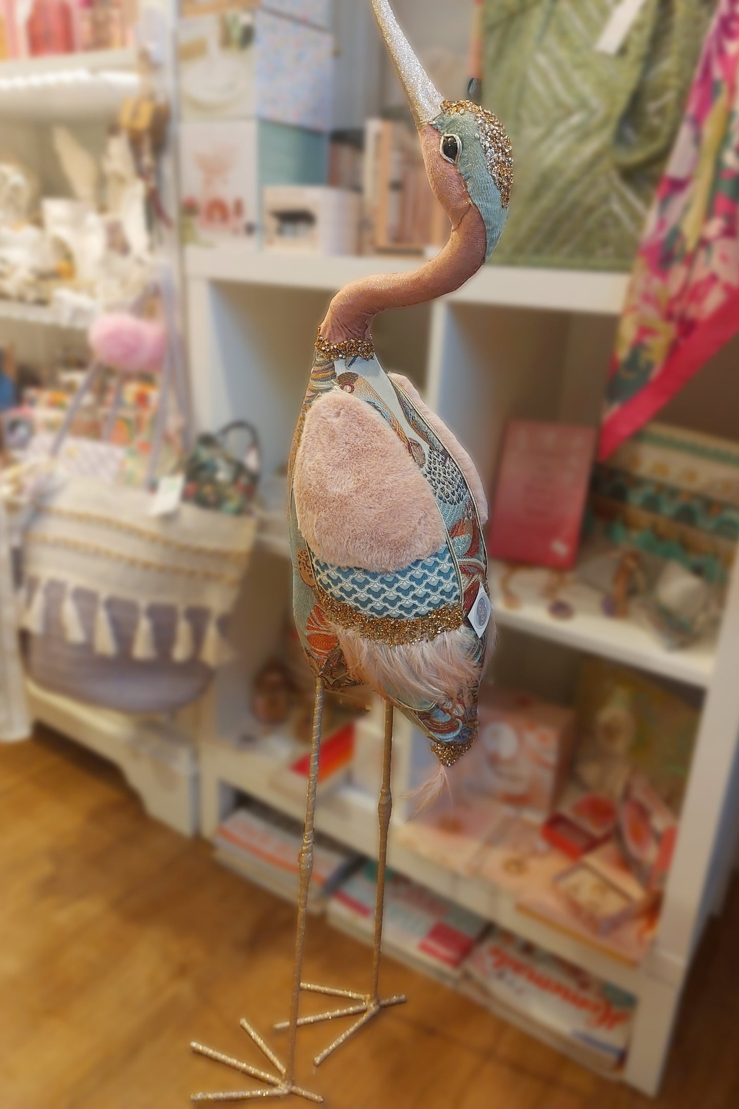 Tall Tapestry Fabric Bird