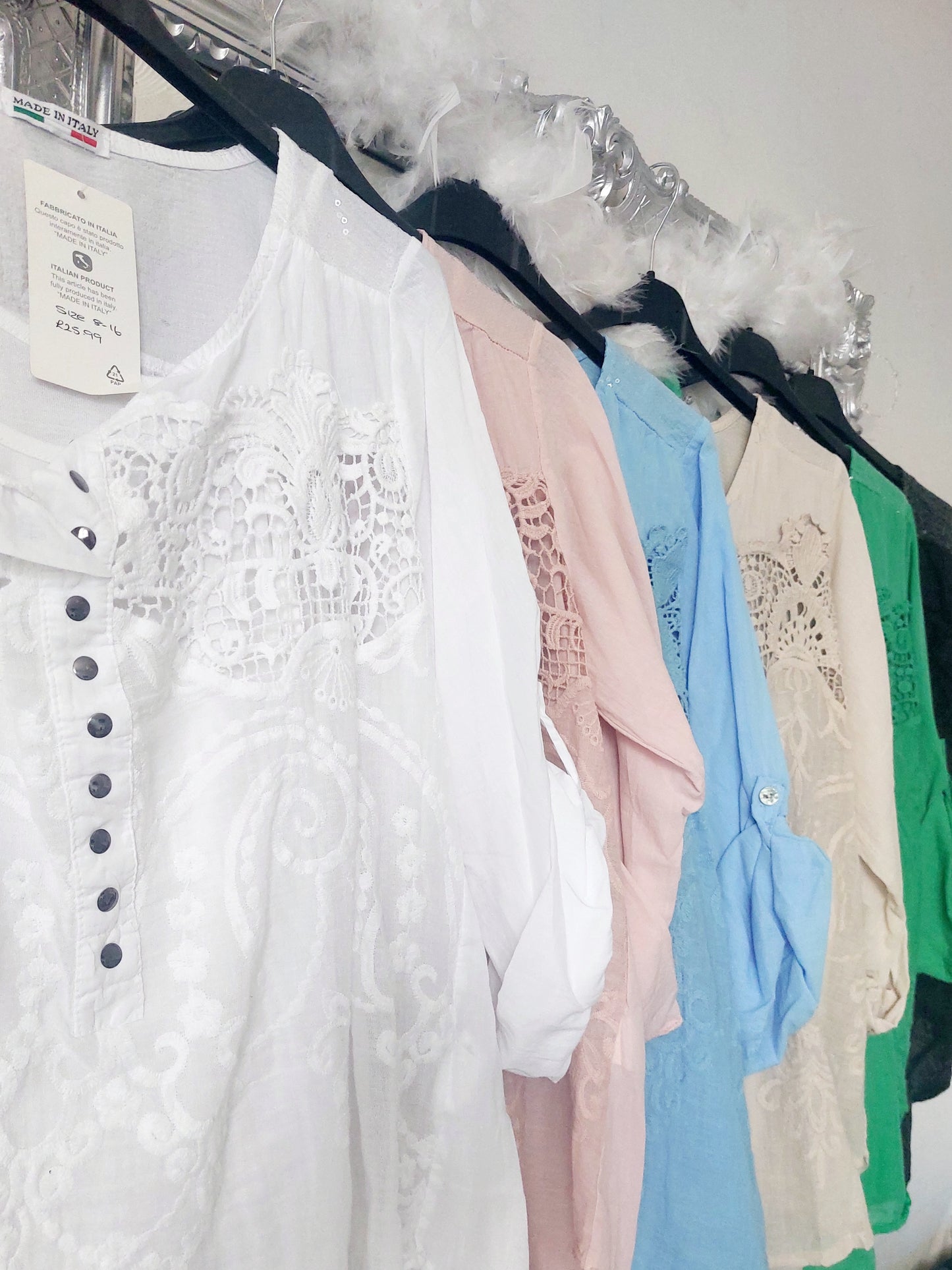 **SALE** Sequin Crochet 2 Piece Shirt Tops 8-18-