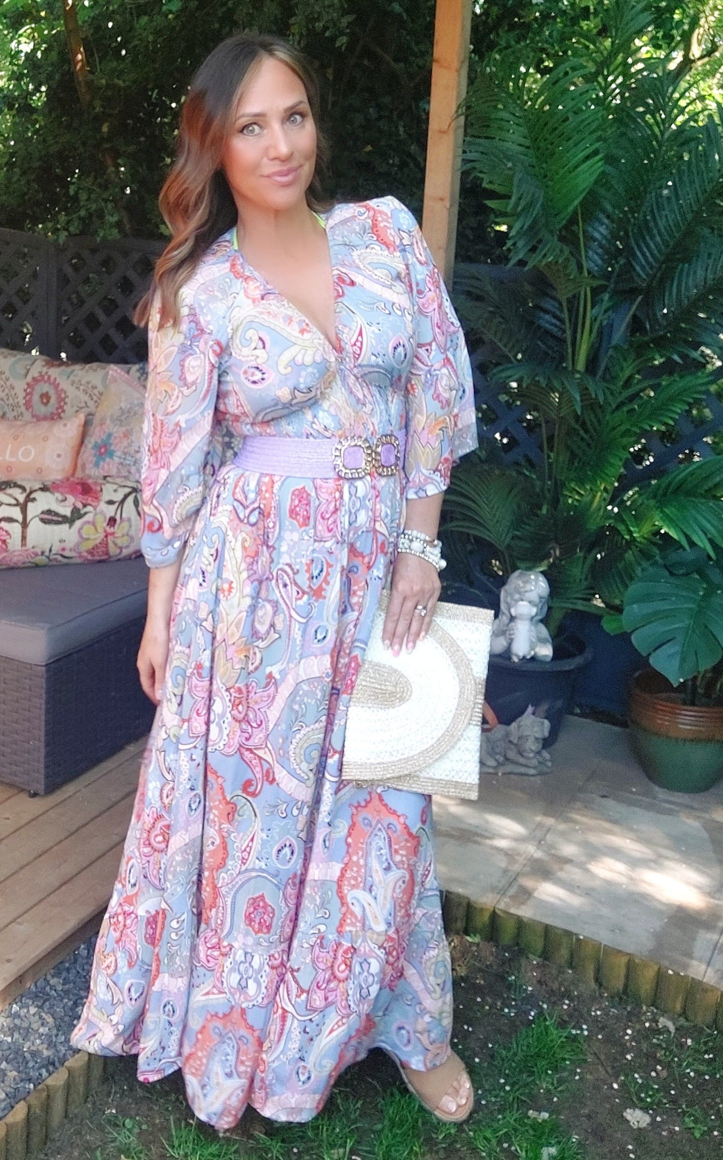 The Avril Paisley Print Midi/Maxi Dress