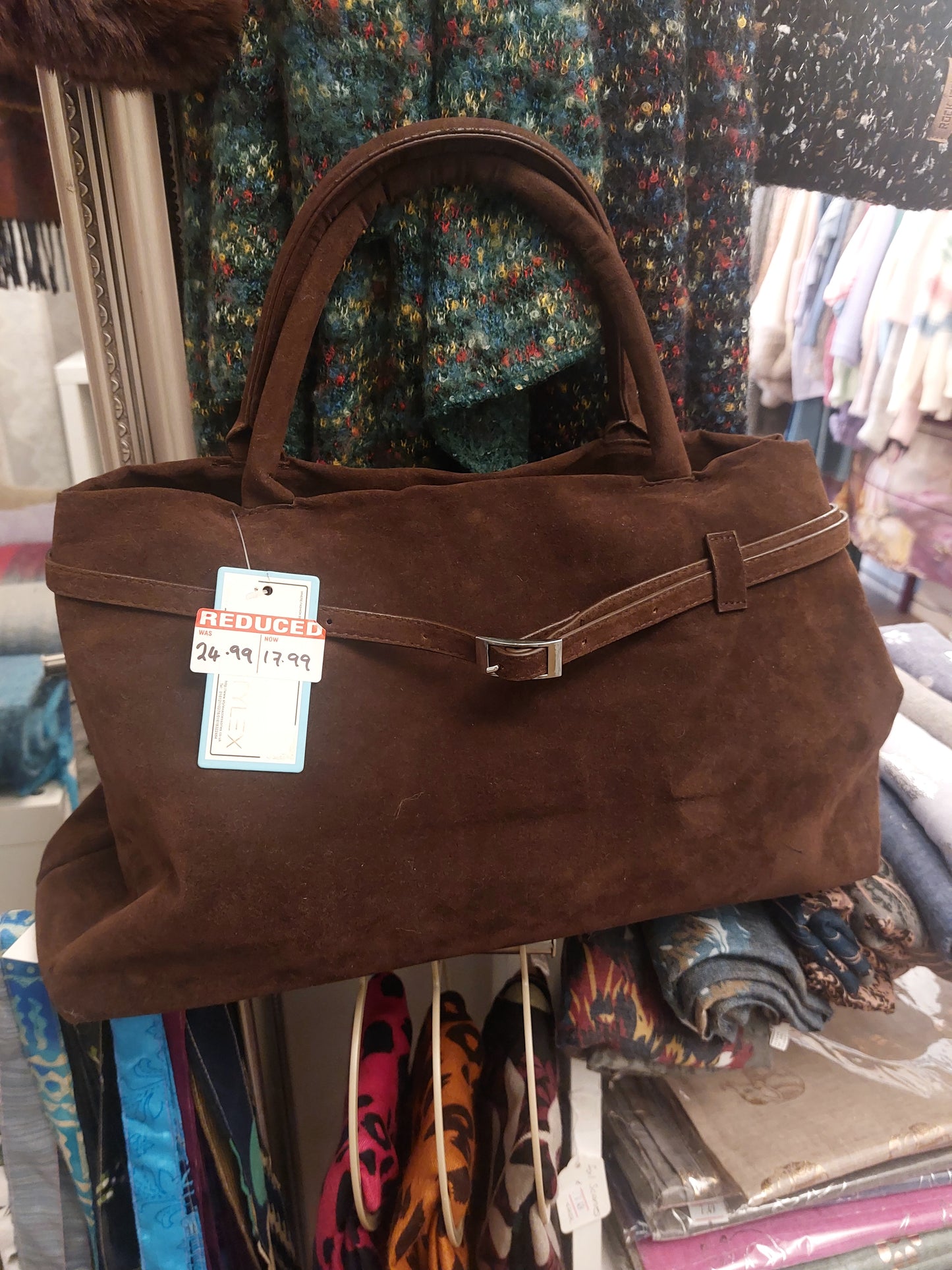 Grab Bag-press Stud Fastening-Chocolate Brown