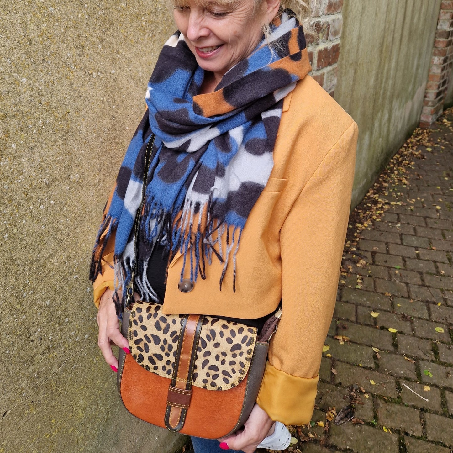 Ziana-Hand made Recycled Soft crossbody bag