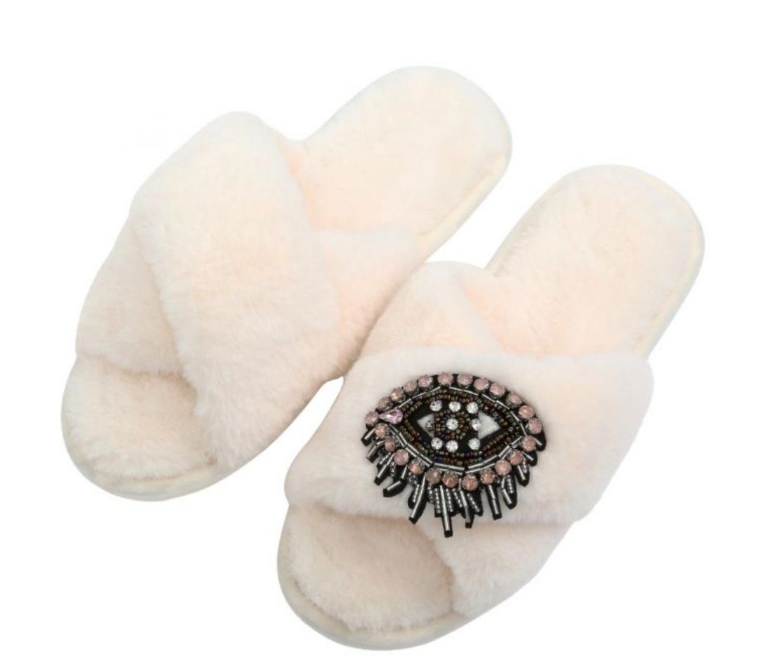 Embellished Eye Slippers
