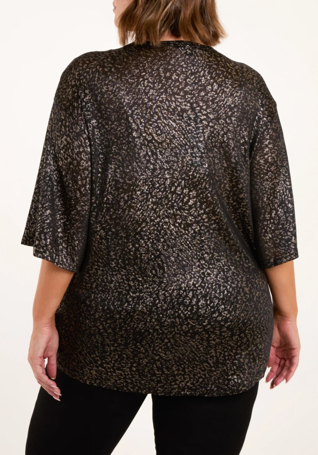 Leopard Print foil Top 8-24