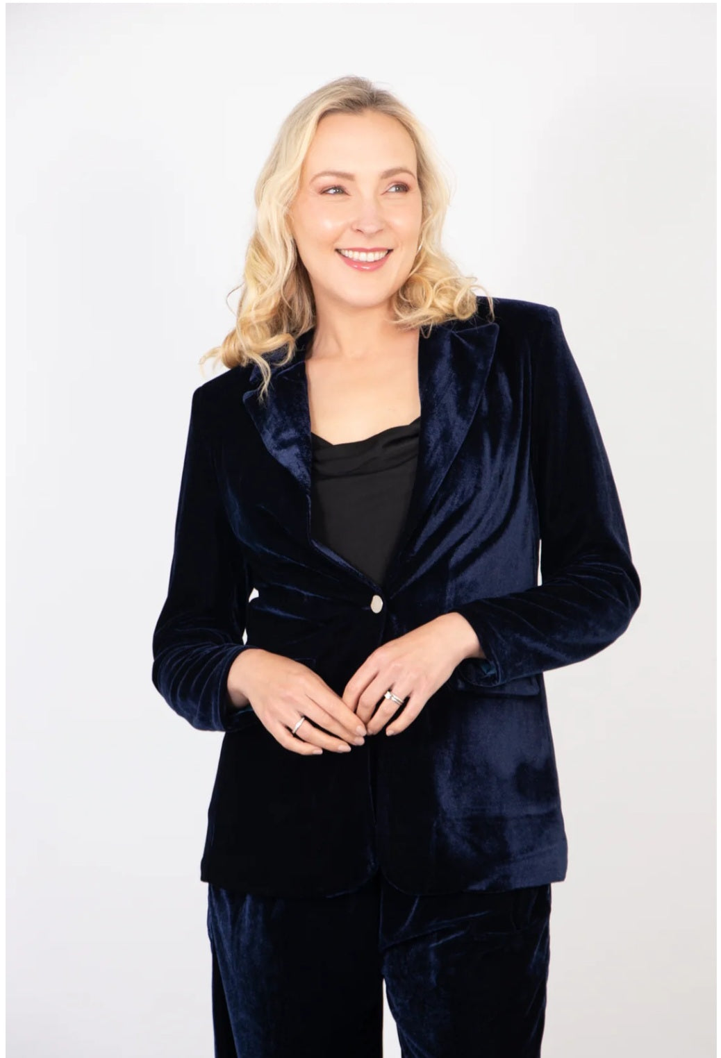 Navy 3 Piece Velvet Suit- Various Sizes
