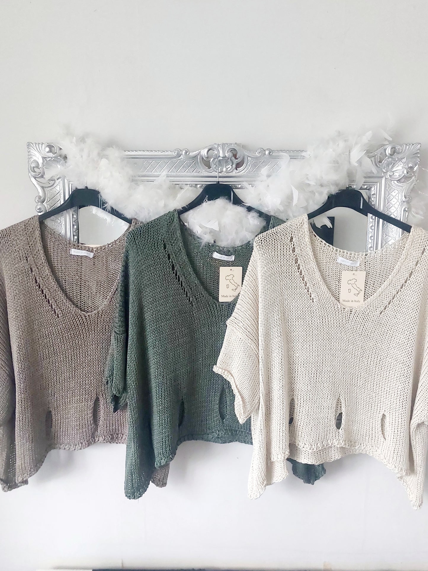 Lazer cut layering knit 8-20