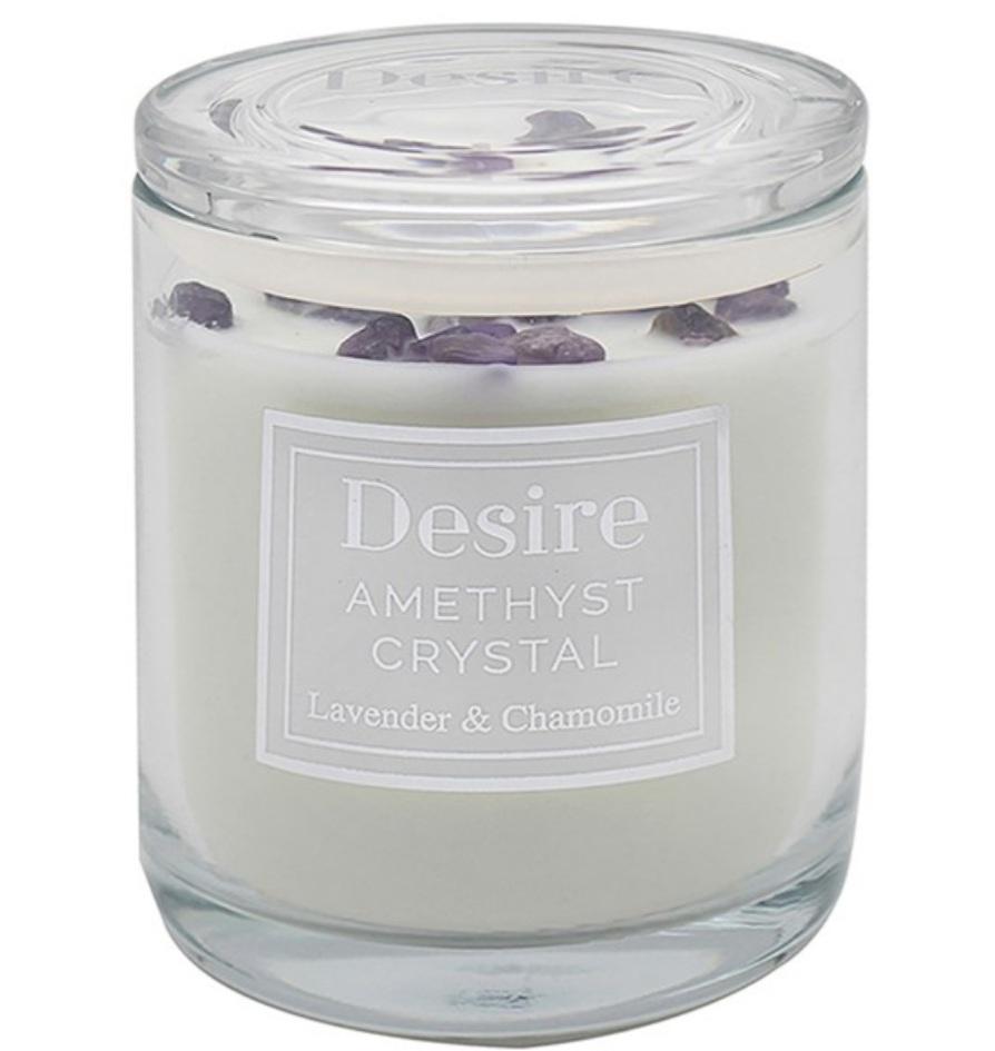 Amethyst-Lavender & Chamomile Candle