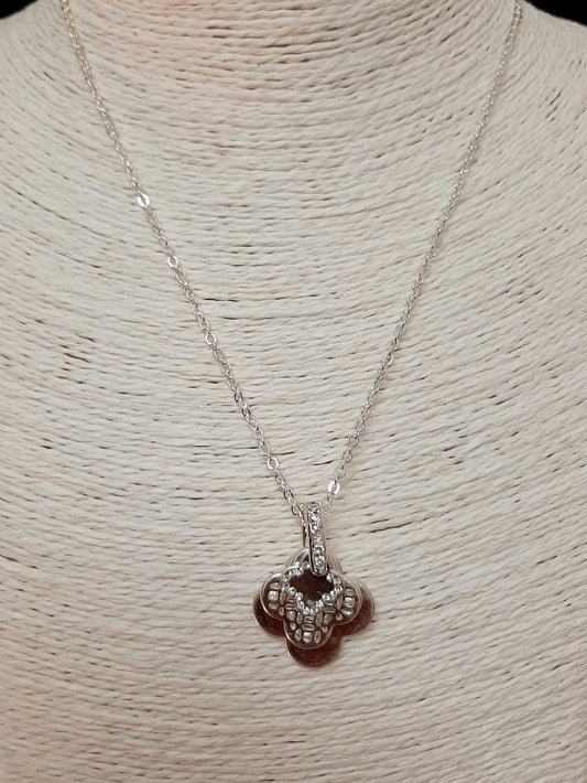 4 Leaf Clover 3 Charm Necklace