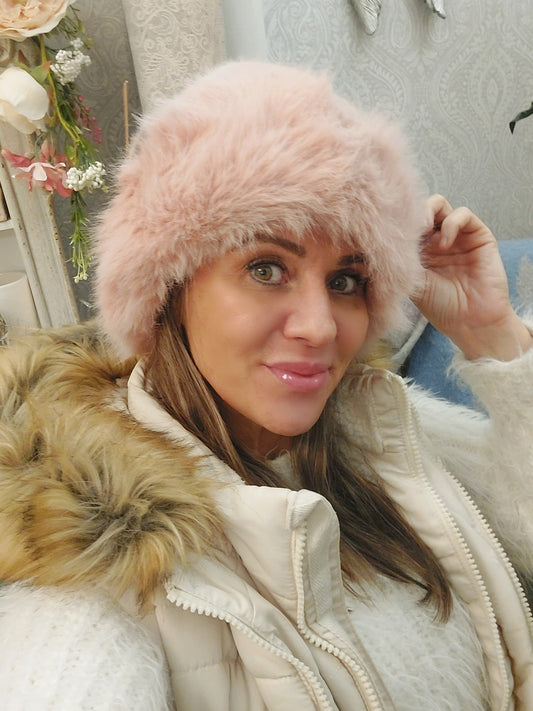 Fully Covered Faux Fur Lined & Warm Hat-Various Colours