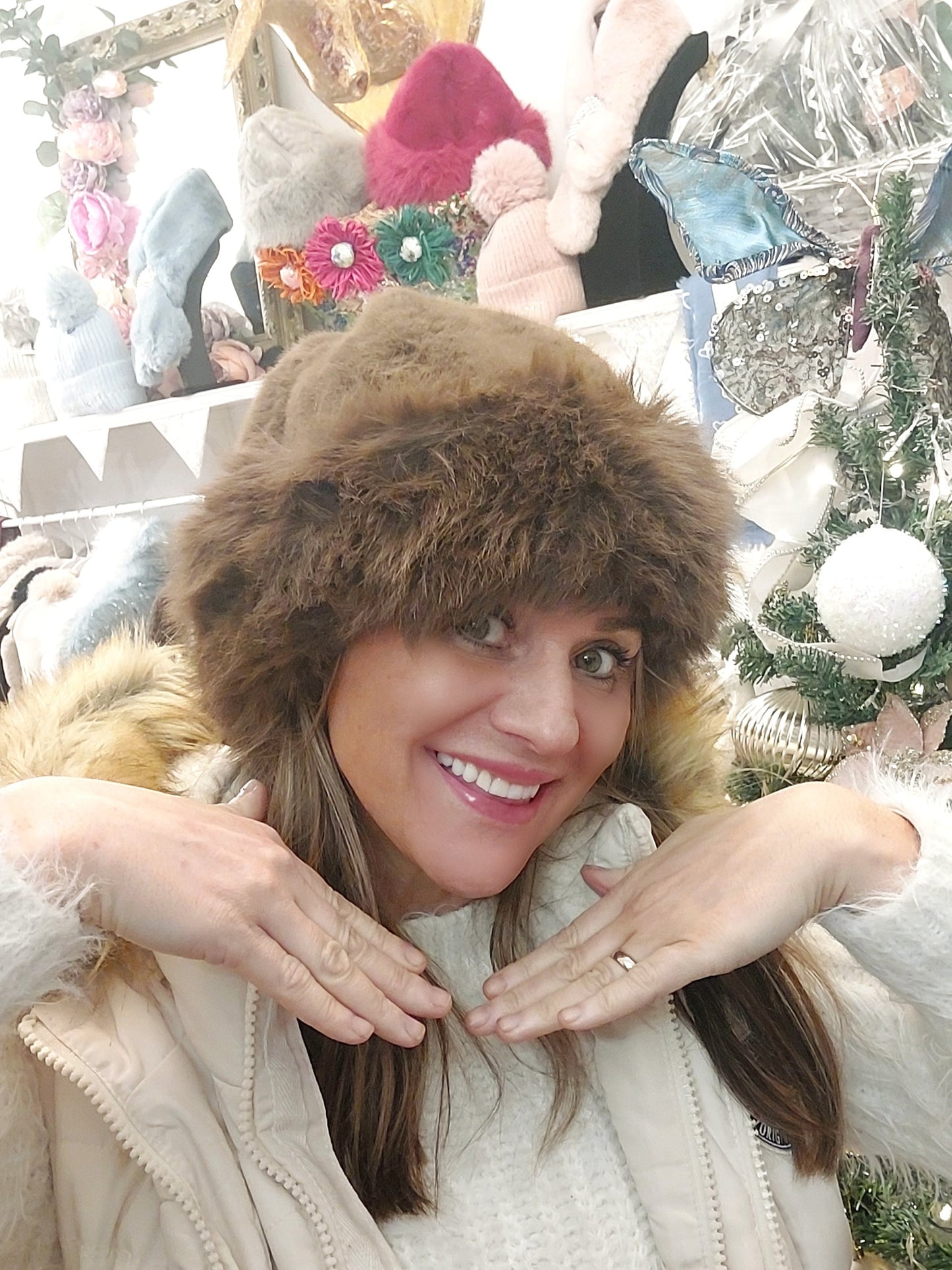 Fully Covered Faux Fur Lined & Warm Hat-Various Colours