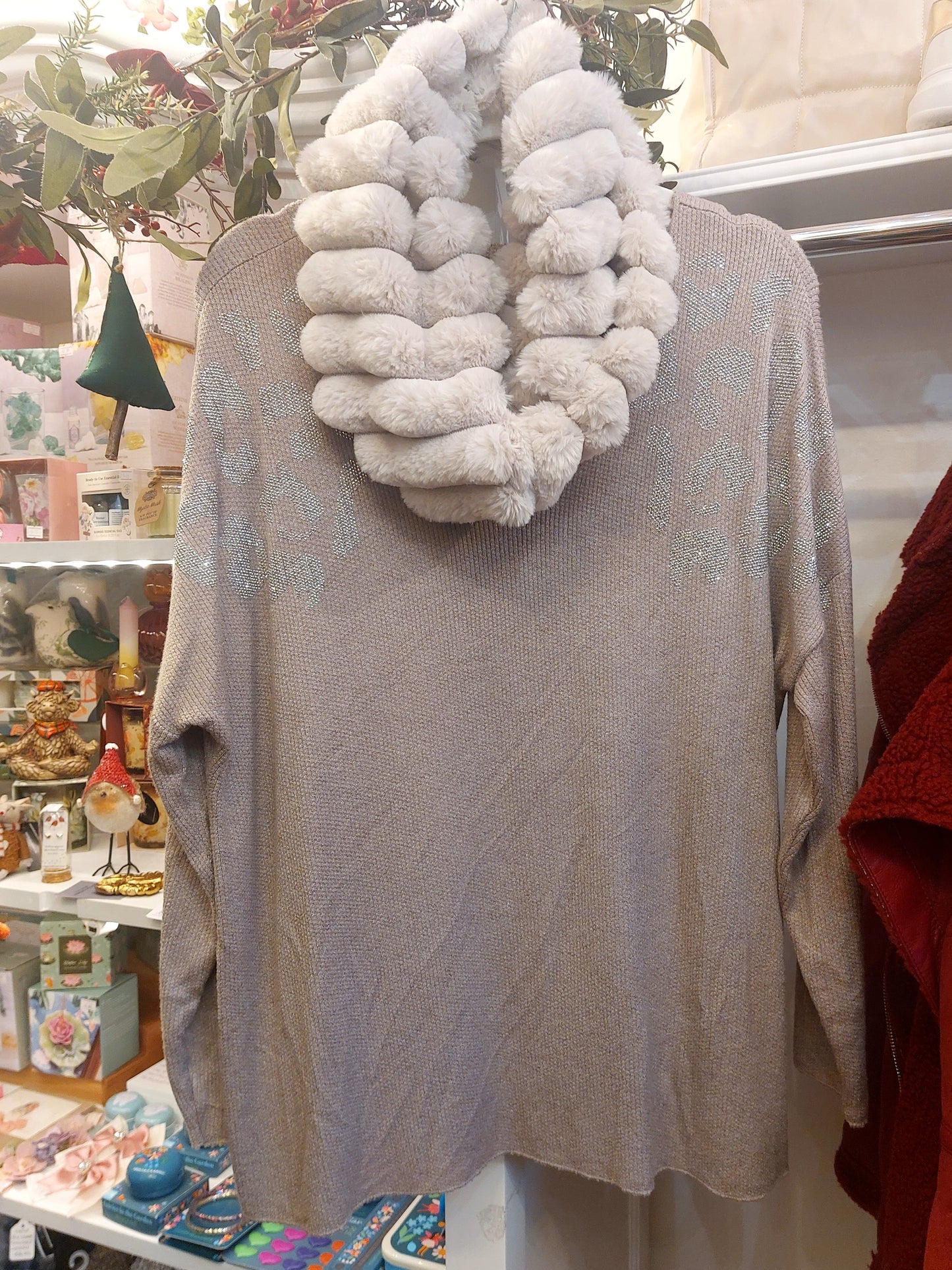 Embellished Rhinestone Animal print Light Knit-Various Colours 10-18
