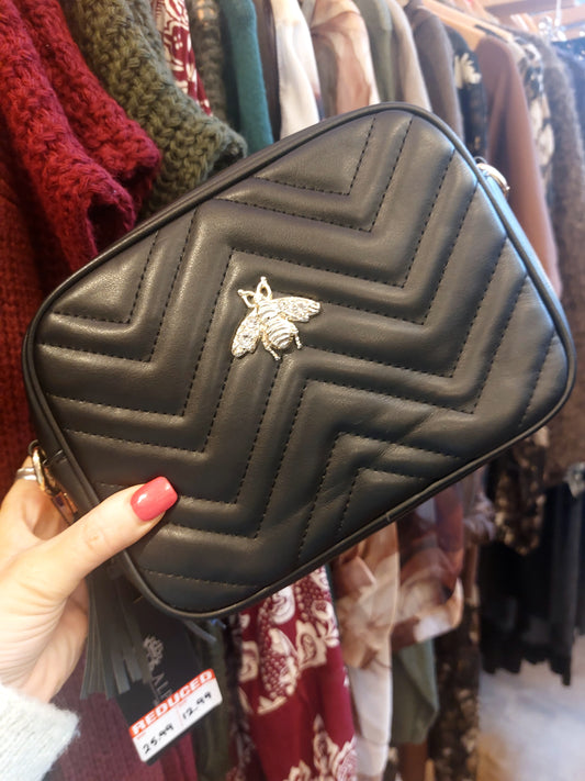 Bee Cross Body Bag-Black