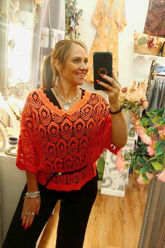 2 piece Crochet Top-Various Colours- One Size