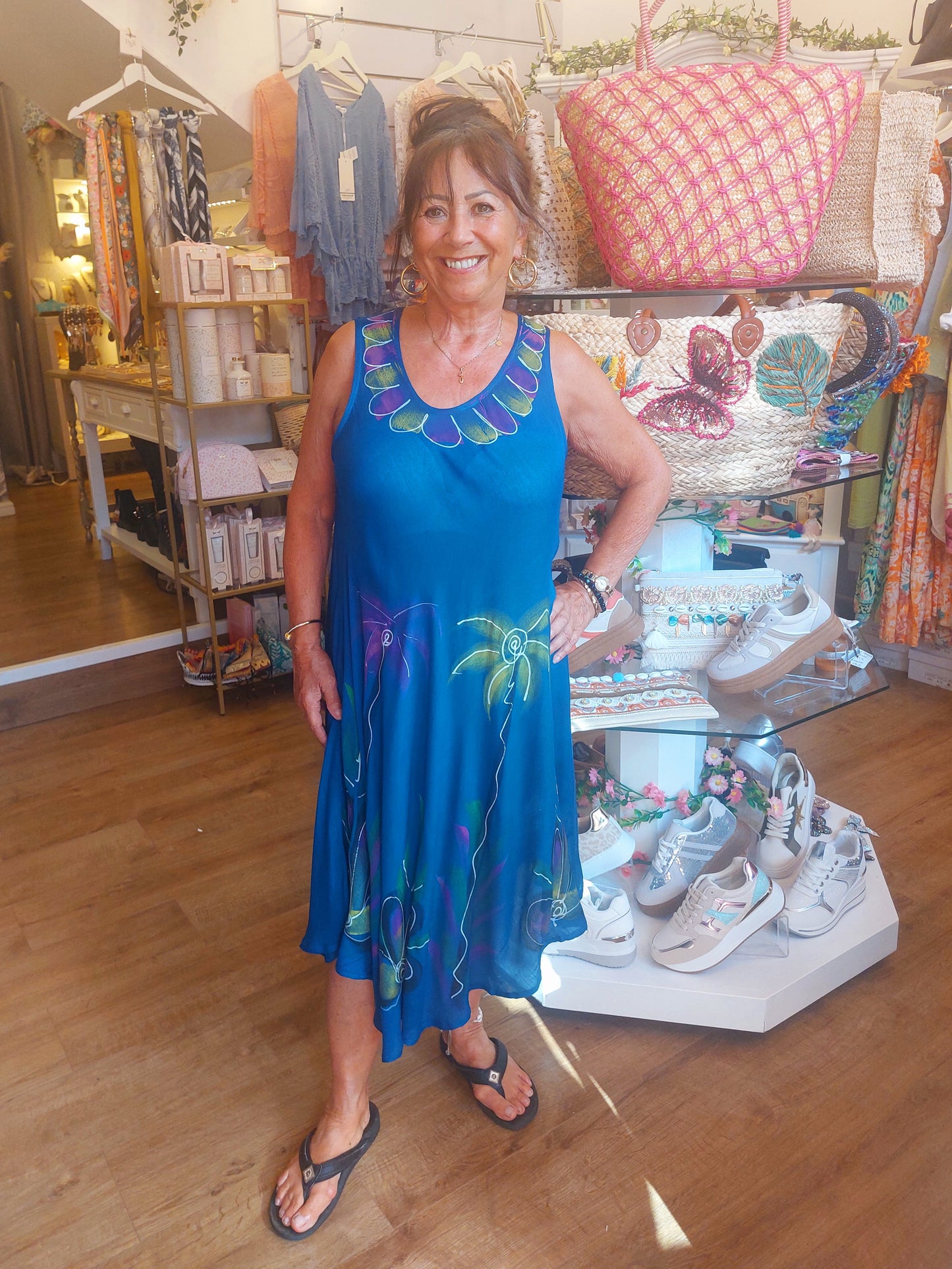 Made in India Boho Palm Dresses or Beach Cover Up 8-16/18