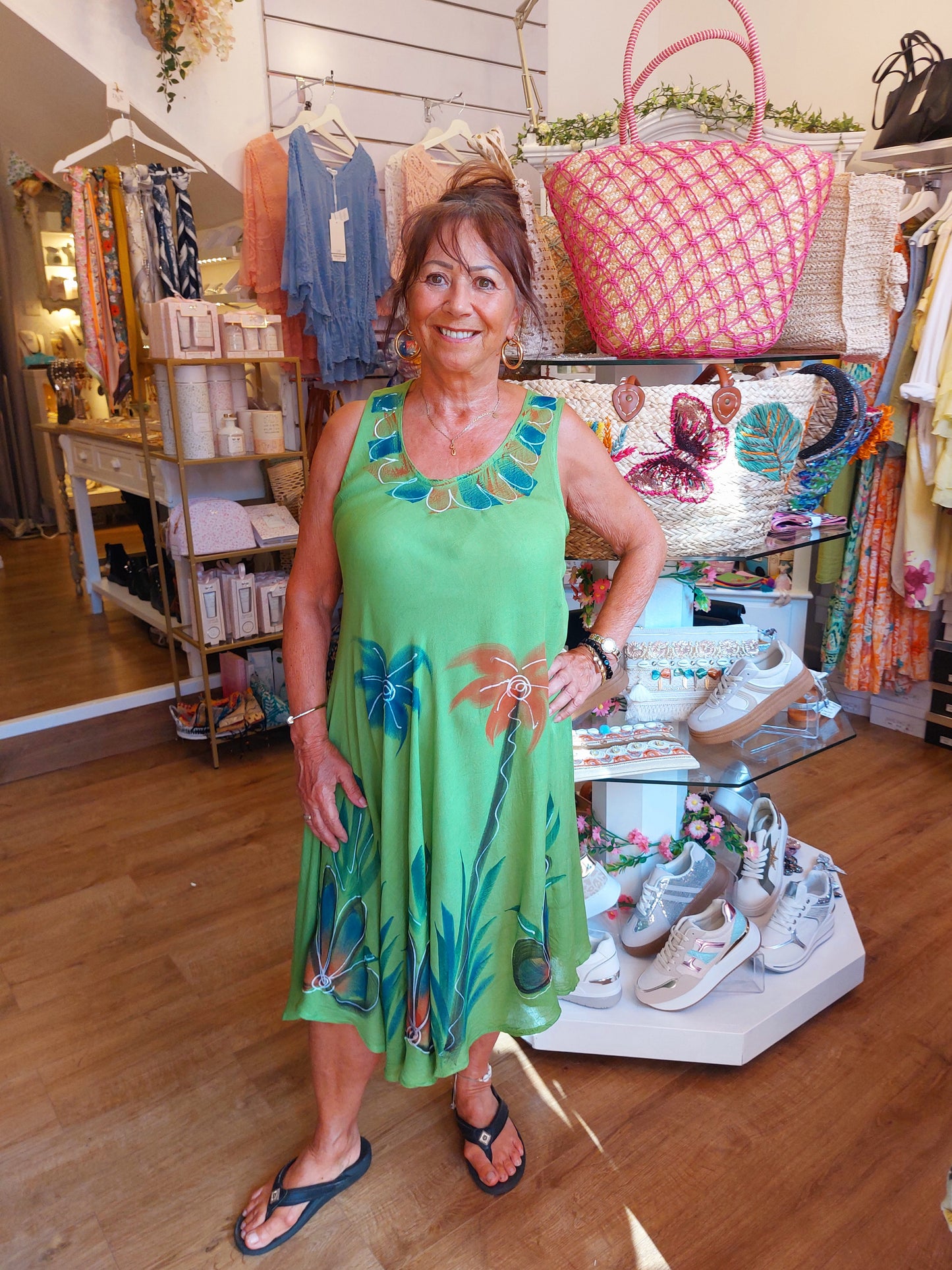 Made in India Boho Palm Dresses or Beach Cover Up 8-16/18