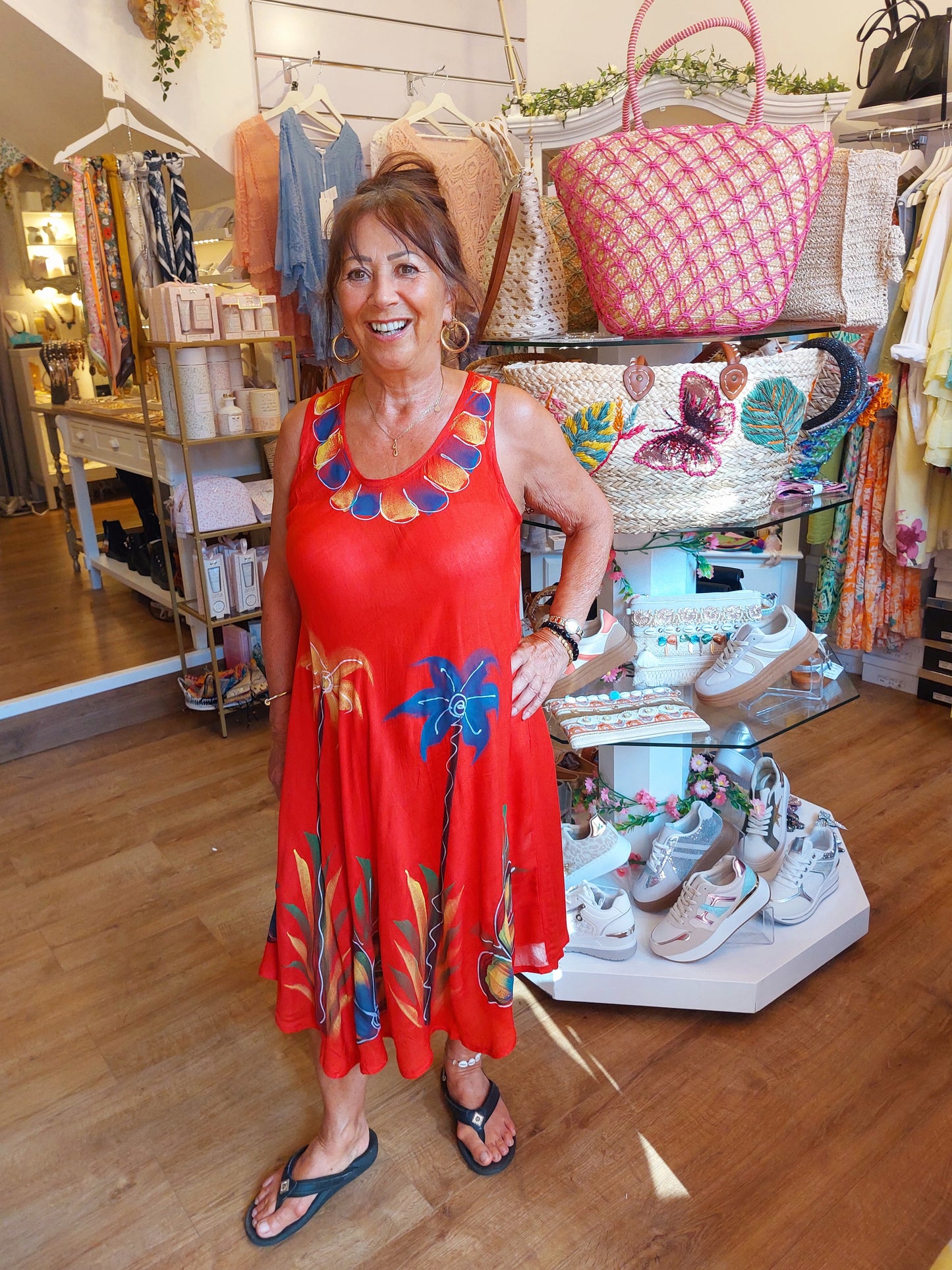 Made in India Boho Palm Dresses or Beach Cover Up 8-16/18