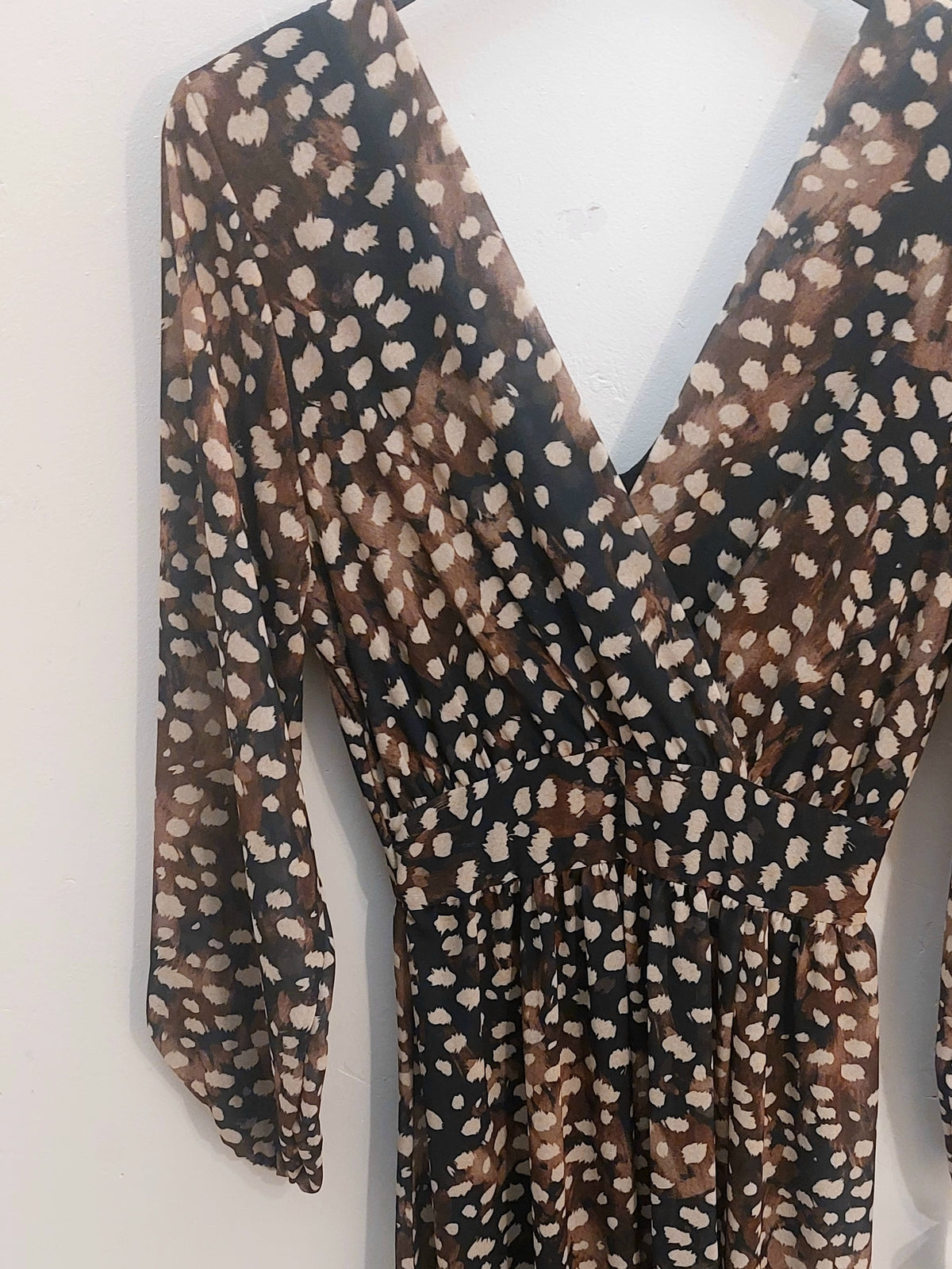 Chiffon Spotted Midaxi Dress 8-14