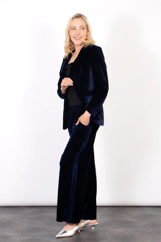 Navy 3 Piece Velvet Suit- Various Sizes