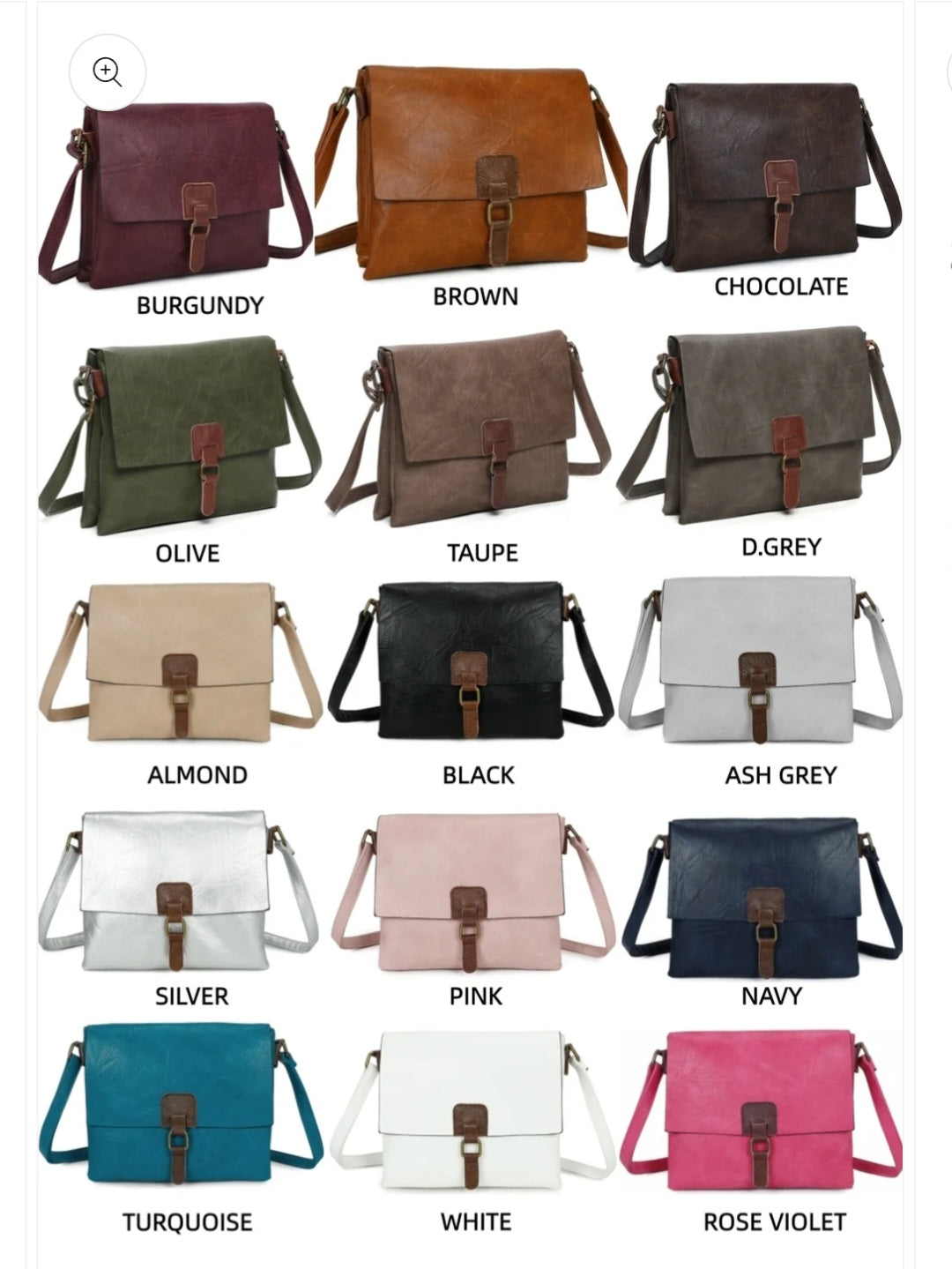 Vegan 3 Section Satchel Bag