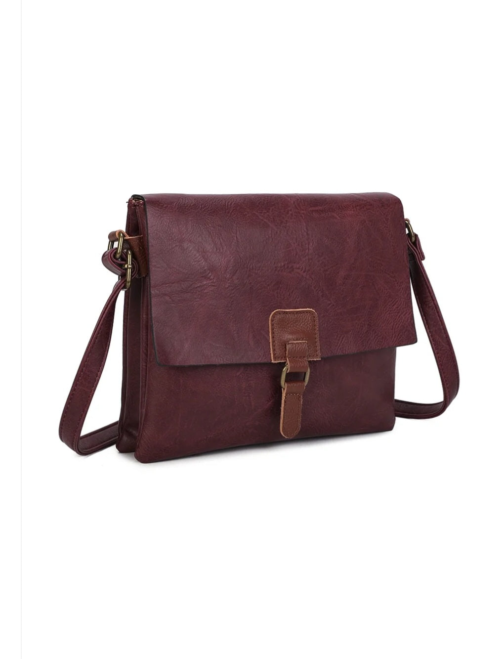 Vegan 3 Section Satchel Bag