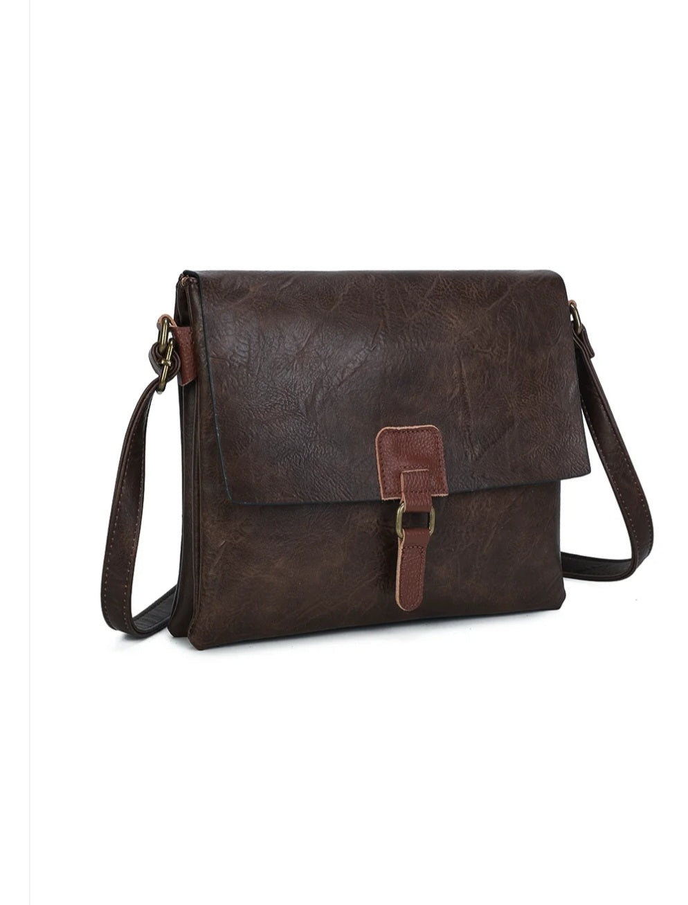 Vegan 3 Section Satchel Bag