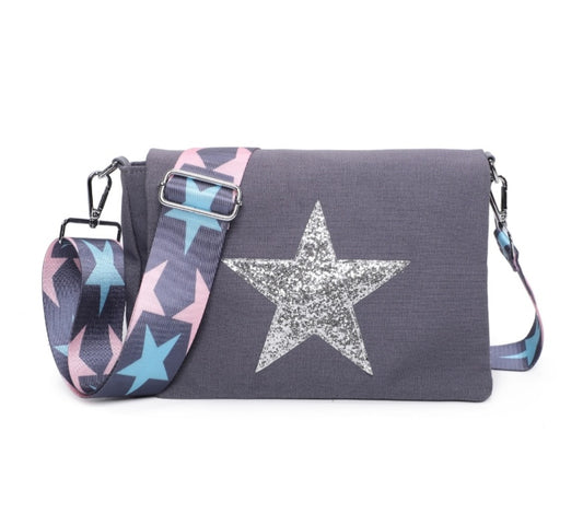 Star Crossbody Bag GREY