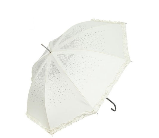 Rhinestone Sparkle Umbrella-White