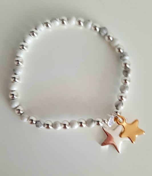 2 Tone Star Bracelet