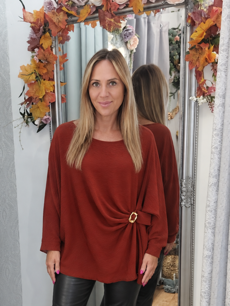 Gold Buckle Roosh Top 12-18